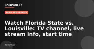 Watch Florida State vs. Louisville: TV channel, live stream info, start time